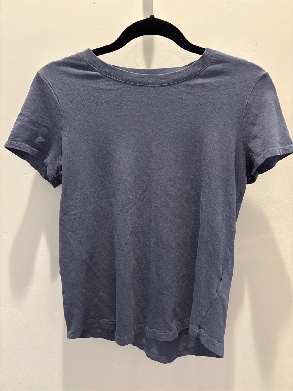 Madewell Short-Sleeve Crewneck Tee in Dusty Blue